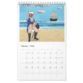 バンビ忙し年 カレンダー (2月 2026)