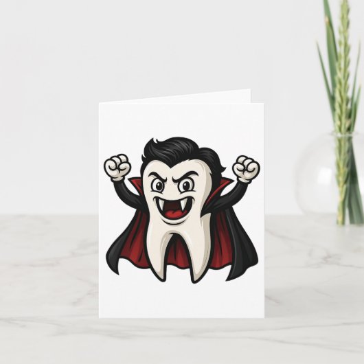 バンピおもしろいア歯ハ不気味ロウィーン歯科 カード (正面)