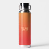 バンピパーソナライズされたアの牙の激しい表情 ウォーターボトル (背面)