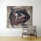 バンピーブードワール |ゴシック・レッドビクトリアン・ベッドルーム・スイート タペストリー (インサイチュ(横))