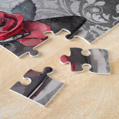 バンピー・スピック・スティレット |レッドローズハイヒールグランジ ジグソーパズル (側面)