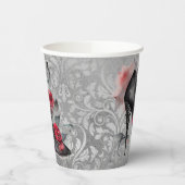 バンピー・スピック・スティレット |レッドローズハイヒールグランジ 紙コップ (左)