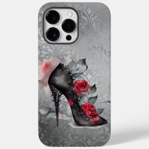 バンピー・スピック・スティレット レッドローズハイヒールグランジ Case-Mate iPhone 14 PRO MAXケース
