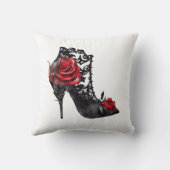 バンピー・スピック・スティレット |レッドローズファッションハイヒール クッション (裏面)