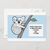 バンピー·ブレインズ·コアラ ポストカード (正面/裏面)