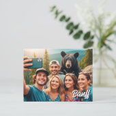 バンフおもしろい国立公園カナダブラックベア ポストカード (スタンド正面)