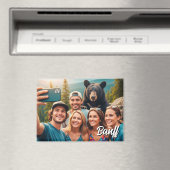 バンフおもしろい国立公園カナダブラックベア マグネット (インサイチュ (食洗機))