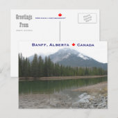 バンフアルバータカナダ ポストカード (正面/裏面)