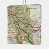 バンフアルバータヴィンテージの地図 セラミックオーナメント (左)