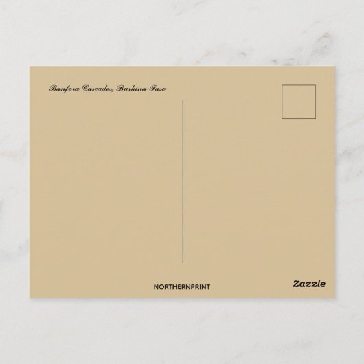 バンフォラカスカズブルキナファソ ポストカード (裏面)