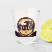 バンフカナダロッキーマウンテンズヴィンテージキャンプ ショットグラス (正面)
