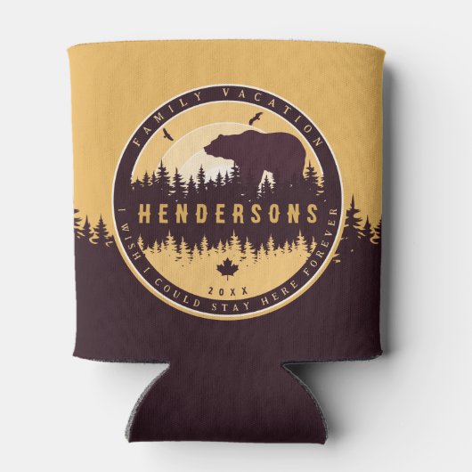 バンフカナダロッキーマウンテンズヴィンテージキャンプ 缶クーラー (裏面)