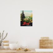 バンフカナダヴィンテージ旅行ポスター ポスター (キッチン)