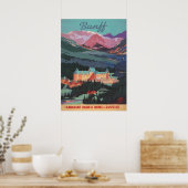バンフカナダヴィンテージ旅行ポスター ポスター (キッチン)