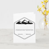 バンフカナディアンロッキーノーキースノーボードTシャツ カード (黄色い花)