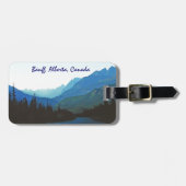 バンフジャスパーブルー ラゲッジタグ (正面横)