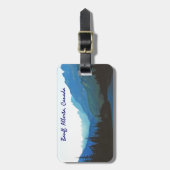 バンフジャスパーブルー ラゲッジタグ (正面縦)