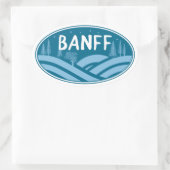 バンフナショナルパークアウトドア 楕円形シール (バッグ)