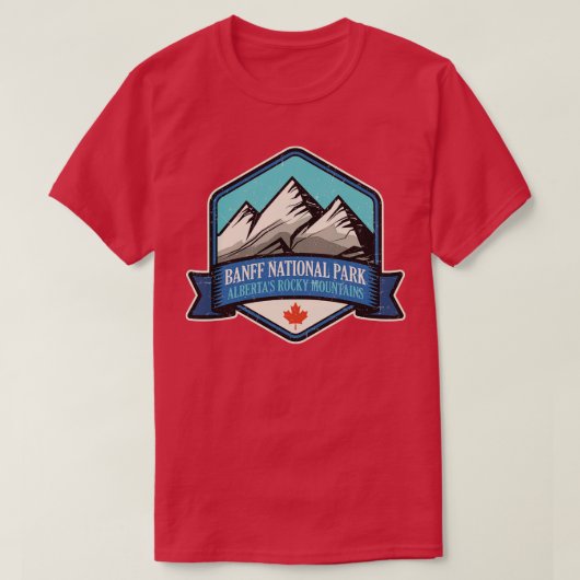 バンフナショナルパークアルバータカナダ1 Tシャツ (デザイン正面)