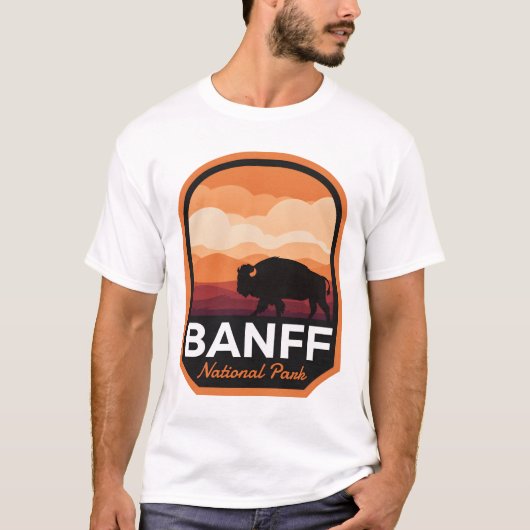 バンフナショナルパークアルベルタビソン Tシャツ (正面)