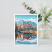 バンフナショナルパークカナダザビューティフルな場所 ポストカード (スタンド正面)