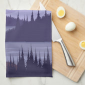 バンフナショナルパークカナダトラベルヴィンテージ キッチンタオル (四つ折り)