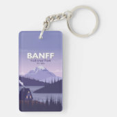 バンフナショナルパークカナダトラベルヴィンテージ キーホルダー (裏面)