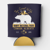 バンフナショナルパークカナダヴィンテージベアーマウンテン 缶クーラー (正面)