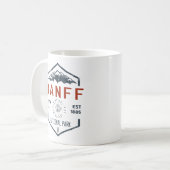 バンフナショナルパークカナダヴィンテージ コーヒーマグカップ (正面左)