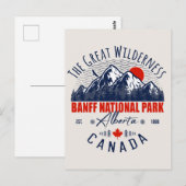バンフナショナルパークカナダヴィンテージ ポストカード (正面/裏面)