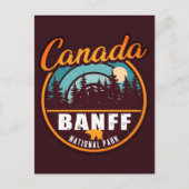 バンフナショナルパークカナダ旅行ヴィンテージ土産 ポストカード (正面)