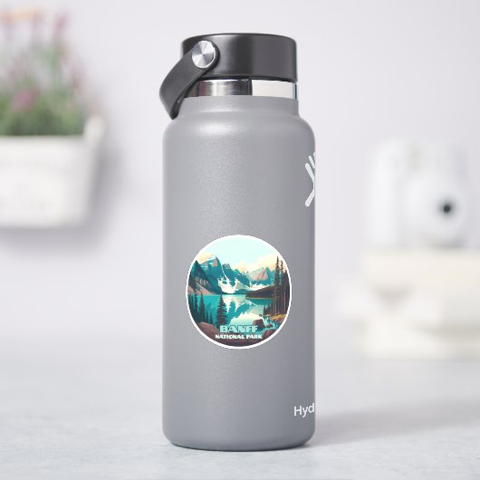 バンフナショナルパークモレーヌレイクレトロ シール (HydroFlask)