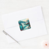 バンフナショナルパークモレーヌレイクレトロ スクエアシール (封筒)