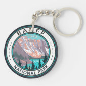 バンフナショナルパークモレーヌレイクヴィンテージ キーホルダー (裏面)