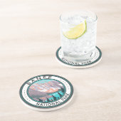 バンフナショナルパークモレーヌレイクヴィンテージ コースター (側面)