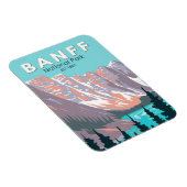 バンフナショナルパークモレーヌレイクヴィンテージ マグネット (右側)