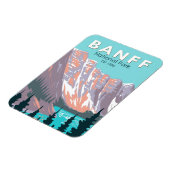 バンフナショナルパークモレーヌレイクヴィンテージ マグネット (左側)