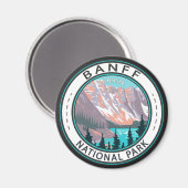 バンフナショナルパークモレーヌレイクヴィンテージ マグネット (正面/裏面)