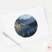 バンフナショナルパークモレーヌ湖 ラウンドシール (封筒)