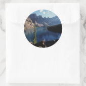 バンフナショナルパークモレーヌ湖 ラウンドシール (バッグ)