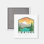 バンフナショナルパークレイクルイズカナダヴィンテージ マグネット (正面/裏面)