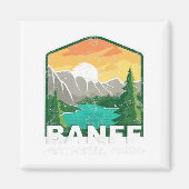 バンフナショナルパークレイクルイズカナダヴィンテージ マグネット (正面)