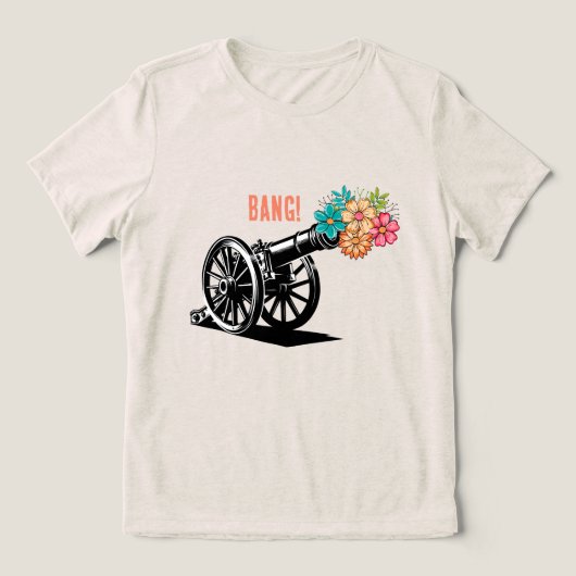 バンフラワー トライブレンドＴシャツ (デザイン正面)