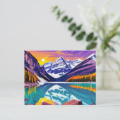 バンフレトロポスタ絵画ー ポストカード (スタンド正面)