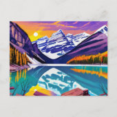 バンフレトロポスタ絵画ー ポストカード (正面)