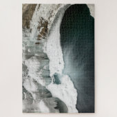 バンフ凍ってい国立公園の滝パズル ジグソーパズル (縦)