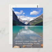 バンフ国立公園のルイーズ湖 ポストカード (正面/裏面)