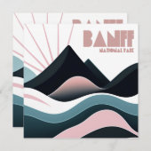 バンフ国立公園の彩色の丘 (正面/裏面)