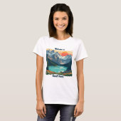 バンフ国立公園へようこそ Tシャツ (正面フル)