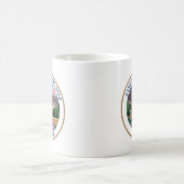 バンフ国立公園ウォーター絵画カラー コーヒーマグカップ (中央)